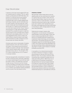 stockholder letter (pdf 149 kb)