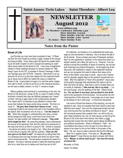 NEWSLETTER - St. Theodore Catholic Church