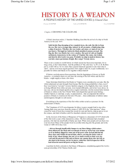 Howard Zinn, Drawing the Color Line