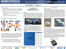 Development of ERAU EcoCAR 3 Camaro - Embry