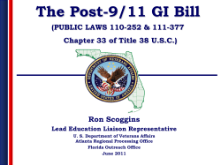 The Post-9/11 GI Bill