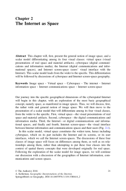The Internet as Space