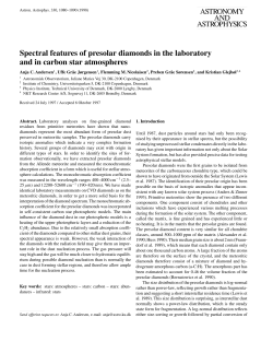 Spectral features of presolar diamonds in the laboratory and in