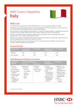HSBC Country Capabilities