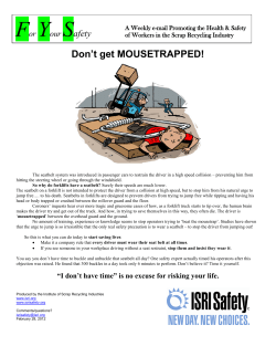 Don`t get MOUSETRAPPED! - Institute of Scrap Recycling Industries