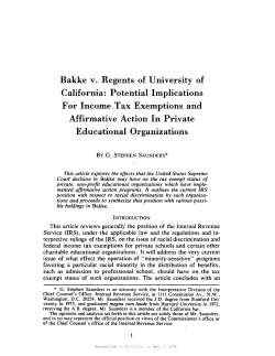 Bakke v. Regents of University of California
