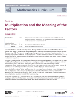 Multiplication and the Meaning of the Factors