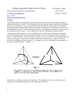 Cutting a geometric figure into two Pieces