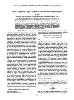 Length Distribution of the San Andreas Fault System