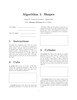 Algorithm 1: Shapes - Tufts Computer Science