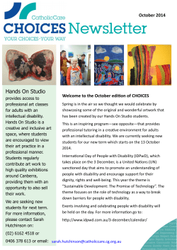 Hands On Studio - CatholicCare Choices