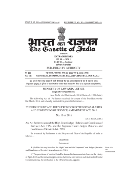 The High Court and the Supreme Court Judges