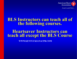 BLS Courses Matrix