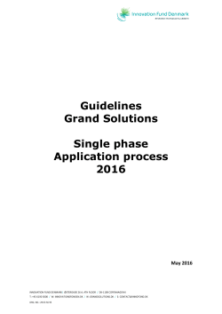 Guidelines Grand Solutions Single phase Application process 2016