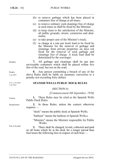 Spanish Wells Public Dock Rules