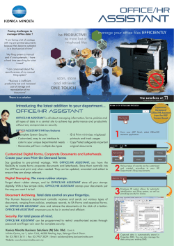Office / HR Assistant - KONICA MINOLTA Malaysia