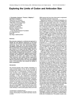 Exploring the Limits of Codon and Anticodon Size