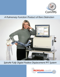 SpiroAir Fully Digital Positive Displacement PFT