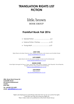 Read - Little, Brown Book Group