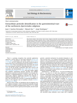 Extracellular pesticide detoxification in the gastrointestinal tract of