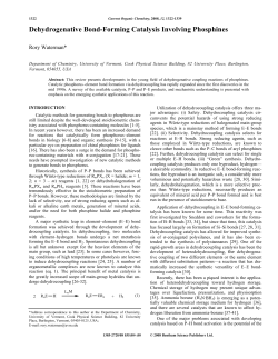 Dehydrogenative Bond-Forming Catalysis Involving Phosphines