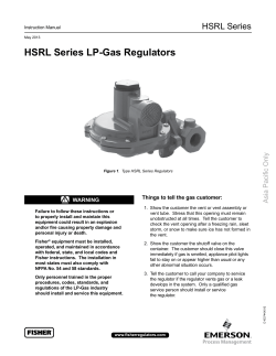HSRL Series LP-Gas Regulators