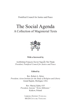 article one - The Social Agenda