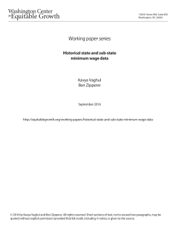 Historical state and sub-state minimum wage data