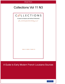 A Guide to Early Modern French Louisiana Sources