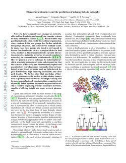 Hierarchical structure and the prediction of missing links in networks