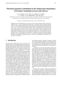 Thermal Expansion Contribution to the Temperature Dependence of