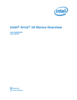 Arria 10 Device Overview