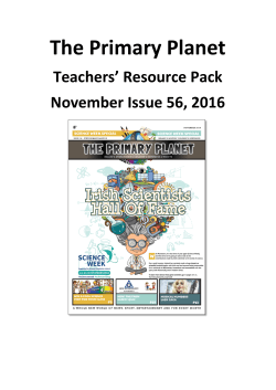 Nov 56 Teachers Resource Pack