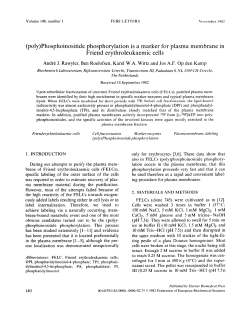 (poly)Phosphoinositide phosphorylation is a marker for plasma