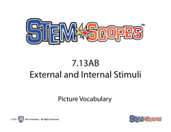 7.13AB External and Internal Stimuli