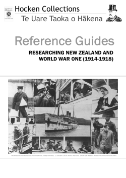 Reference World War I July07