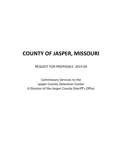 2015-004 - Jasper County Sheriff`s Office