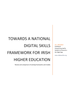 towards a national digital skills framework for irish higher education