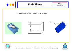 Maths Shapes - Norbury school