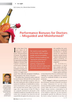 Performance bonuses for Doctors &ndash; Misguided and