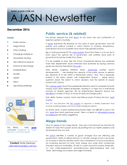 AJASN Newsletter Dec 2016
