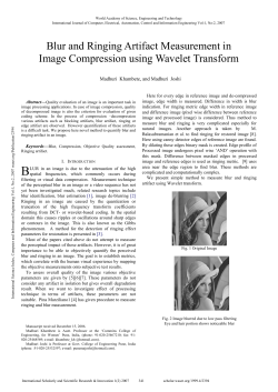 Blur and Ringing Artifact Measurement in Image Compression using