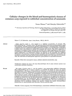 Cellular changes in the blood and haemopoietic tissues of common