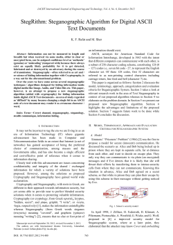 StegRithm: Steganographic Algorithm for Digital ASCII Text