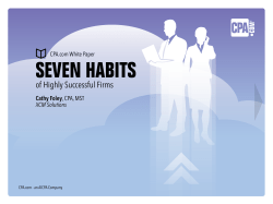 Seven Habits of Highly Successful Firms