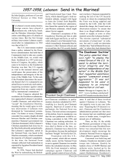 1957-1958, Lebanon: Send in the Marines!