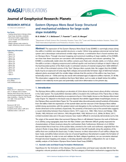 Eastern Olympus Mons Basal Scarp
