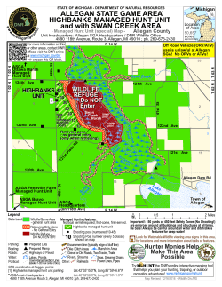 Allegan State Game Area Highbanks Managed Hunt Unit with Swan