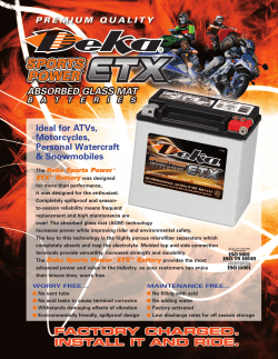 Deka Sports Power AGM Flyer