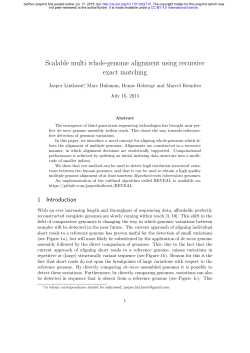 Scalable multi whole-genome alignment using recursive